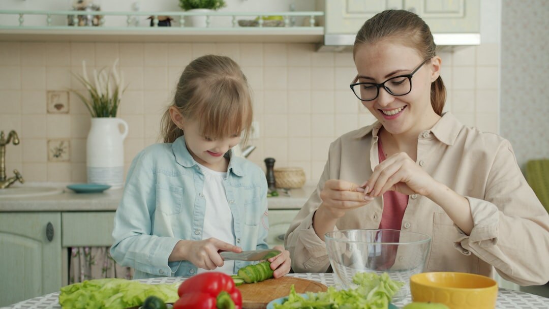 family cooking together