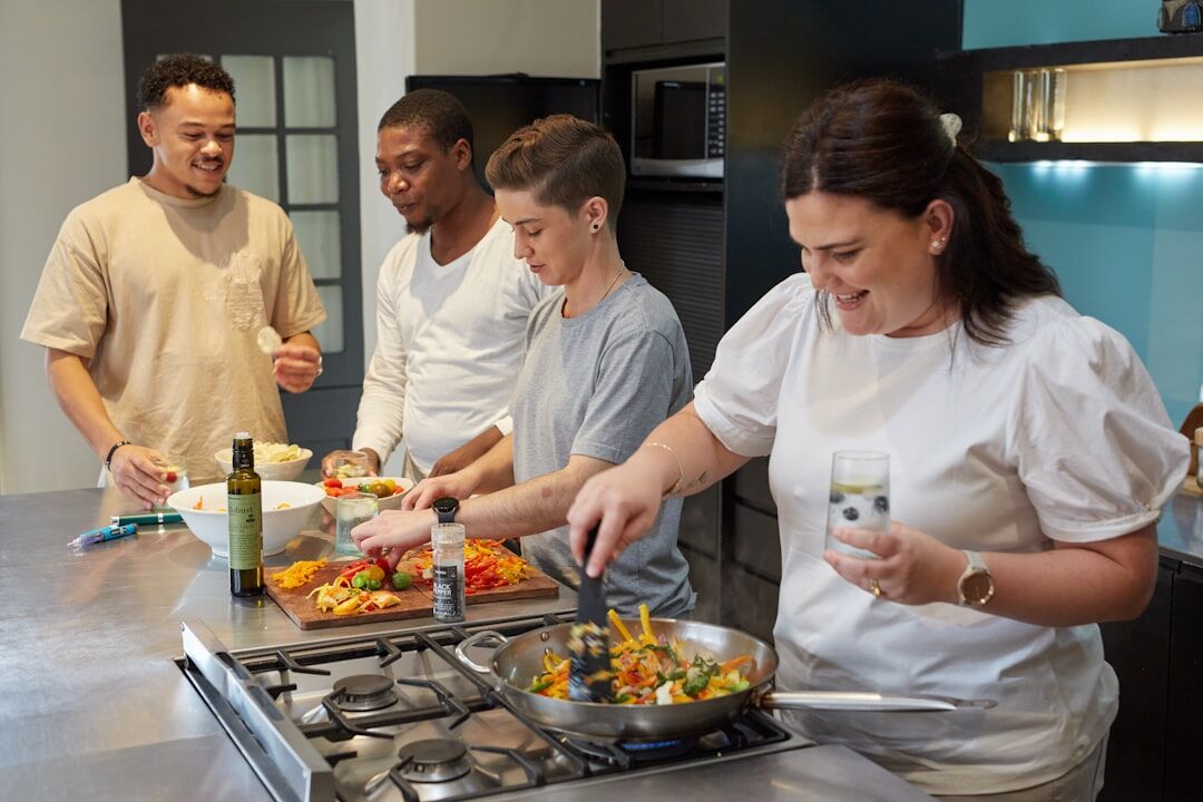 beginner cook preparing ingredients