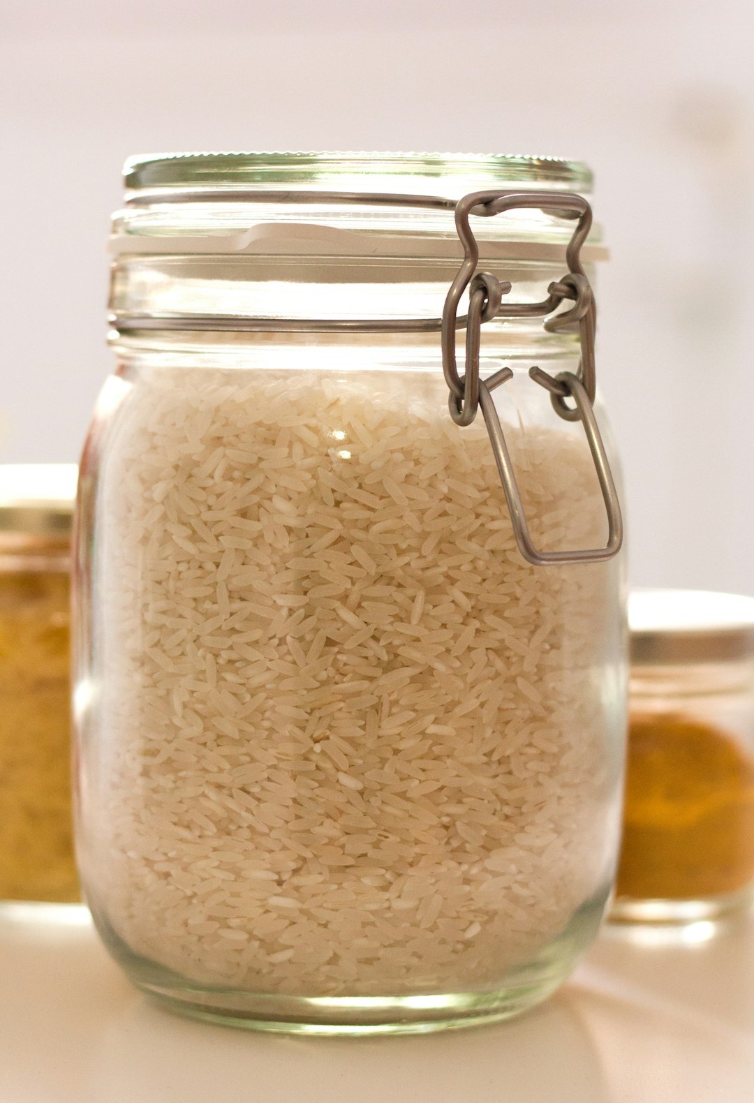 soup in glass jar