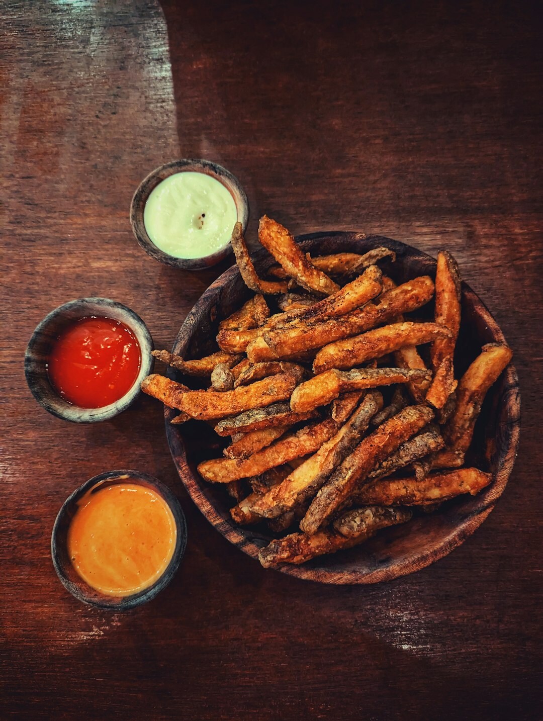 spices on wooden table