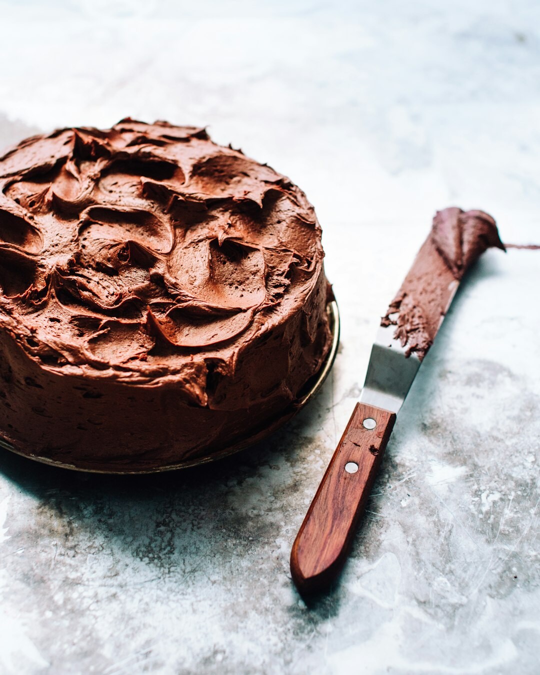 chocolate cake baking