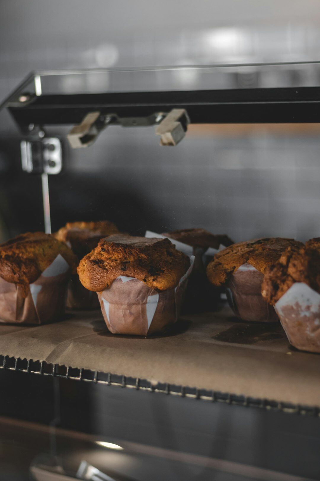 fresh muffins cooling
